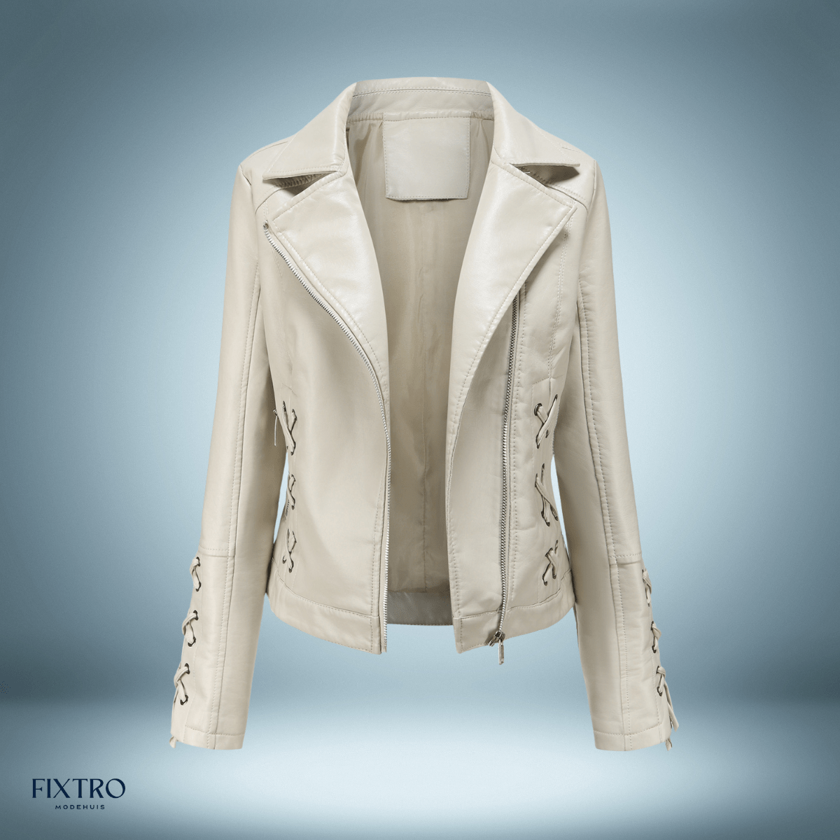 Lysse | Leather Jacket With Braids - Lysse - heidimode20250703