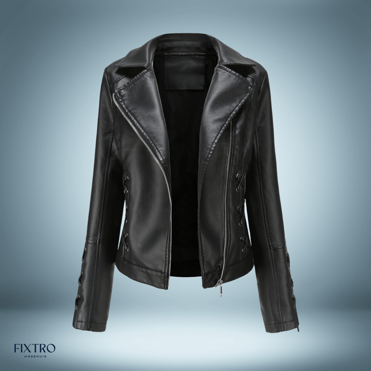 Lysse | Leather Jacket With Braids - Lysse - heidimode20250703