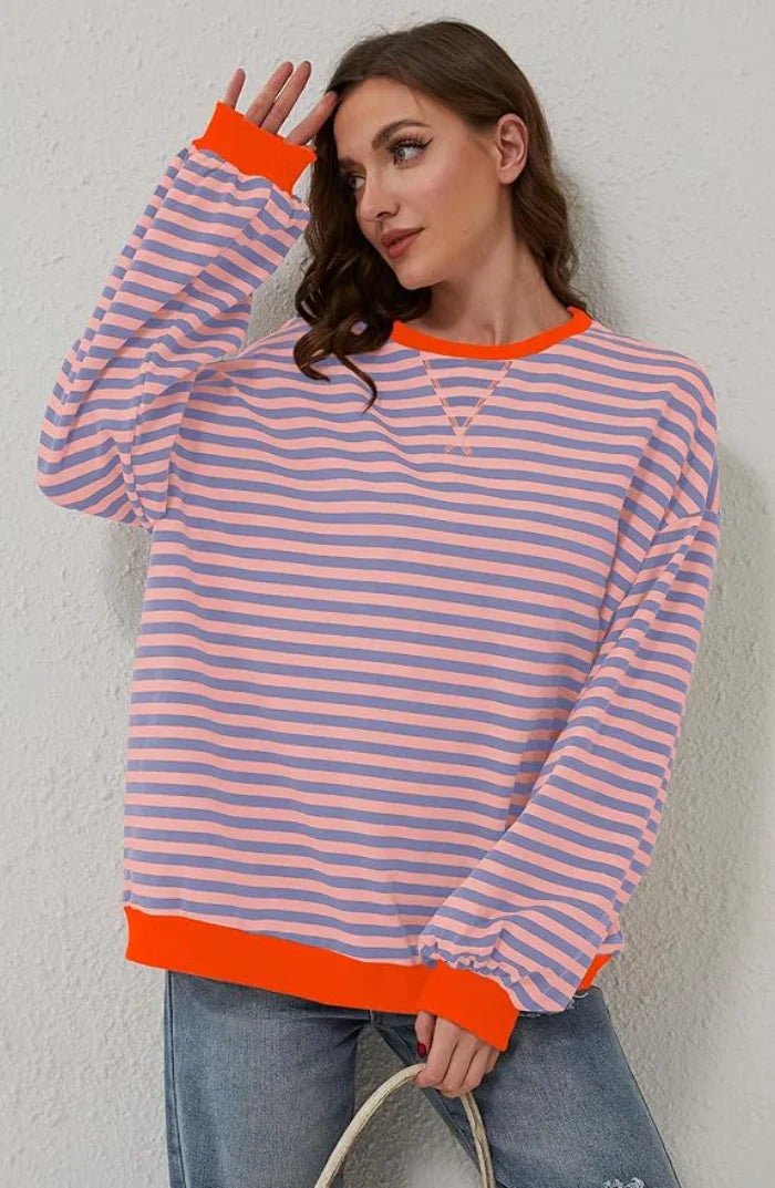 Lysse | Striped Oversized Sweater - Lysse - heidimode20250703