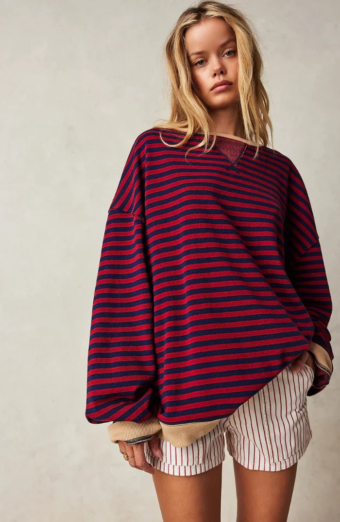 Lysse | Striped Oversized Sweater - Lysse - heidimode20250703