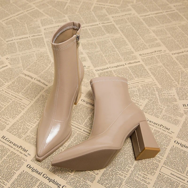 Lysse | Women's ankle boots with high heels - Lysse - heidimode20250703