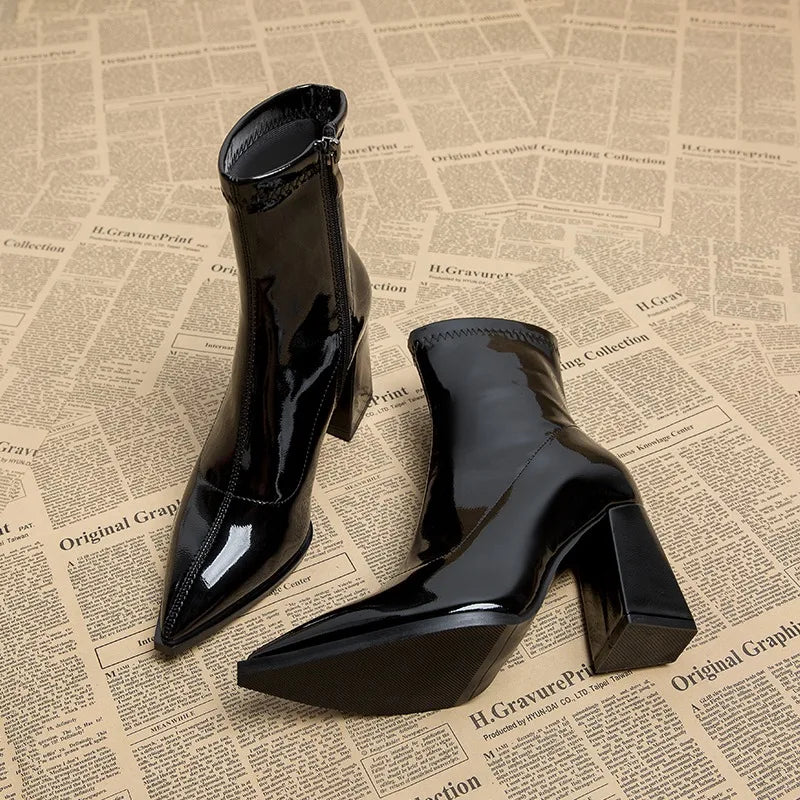 Lysse | Women's ankle boots with high heels - Lysse - heidimode20250703