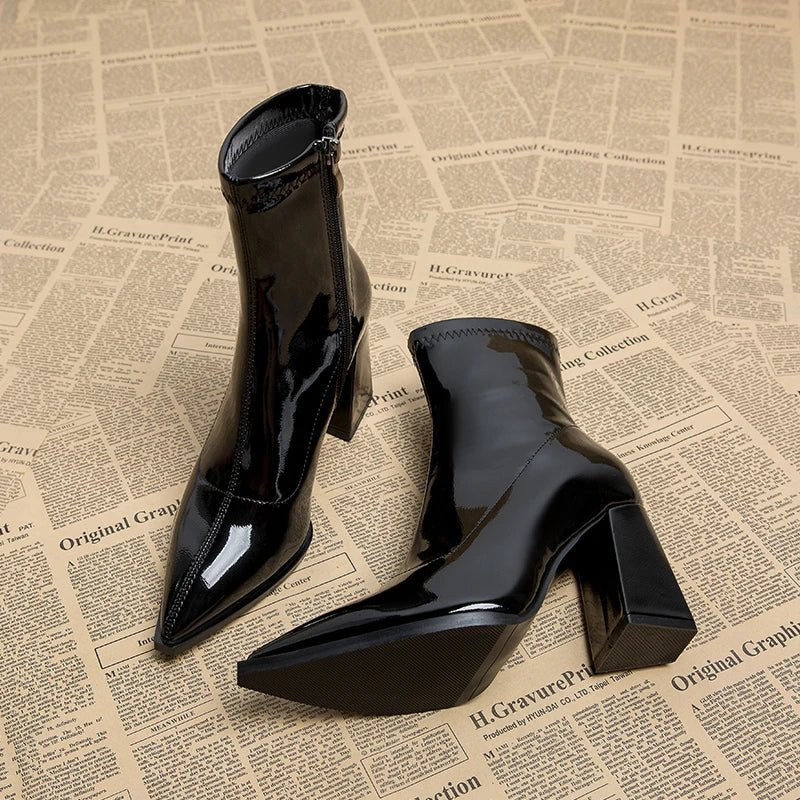 Lysse | Women's ankle boots with high heels - Lysse - heidimode20250703