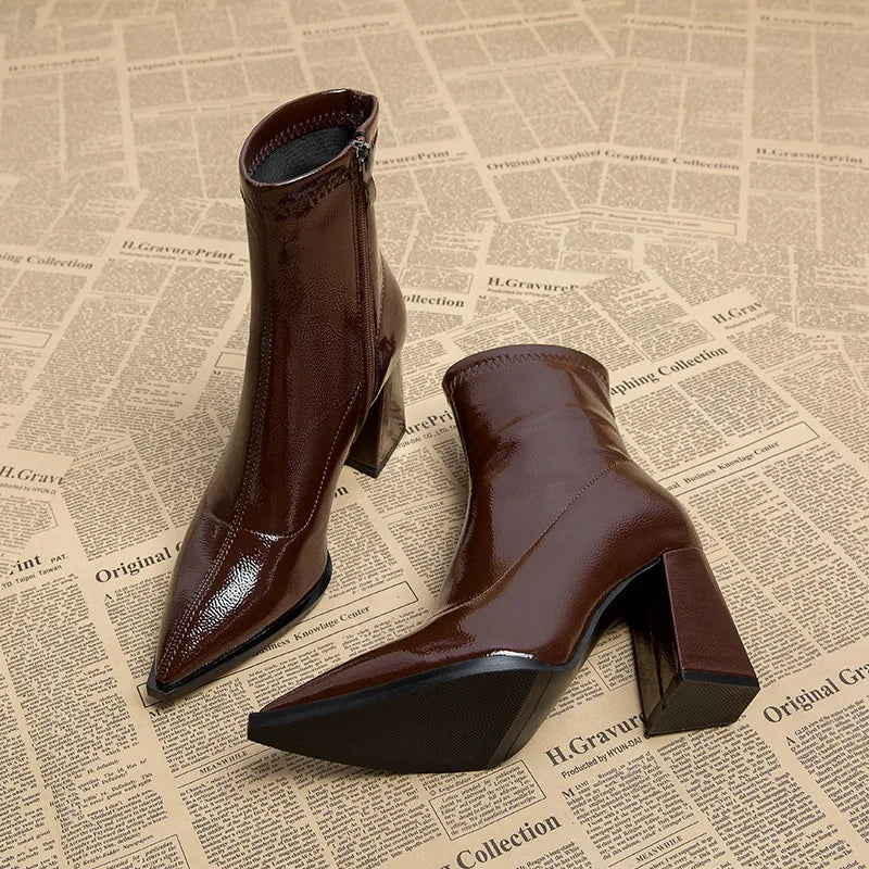 Lysse | Women's ankle boots with high heels - Lysse - heidimode20250703
