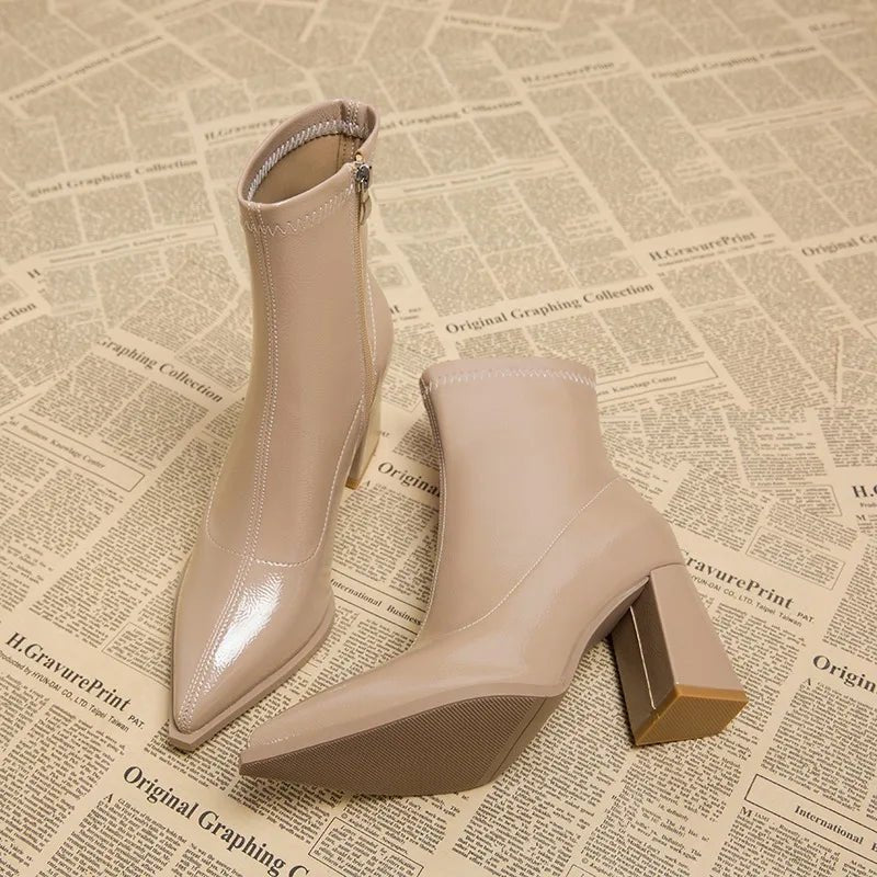 Lysse | Women's ankle boots with high heels - Lysse - heidimode20250703