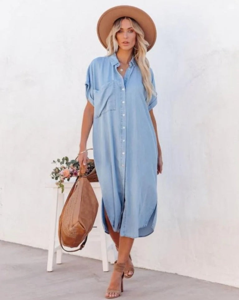 Denim Shirt Dress