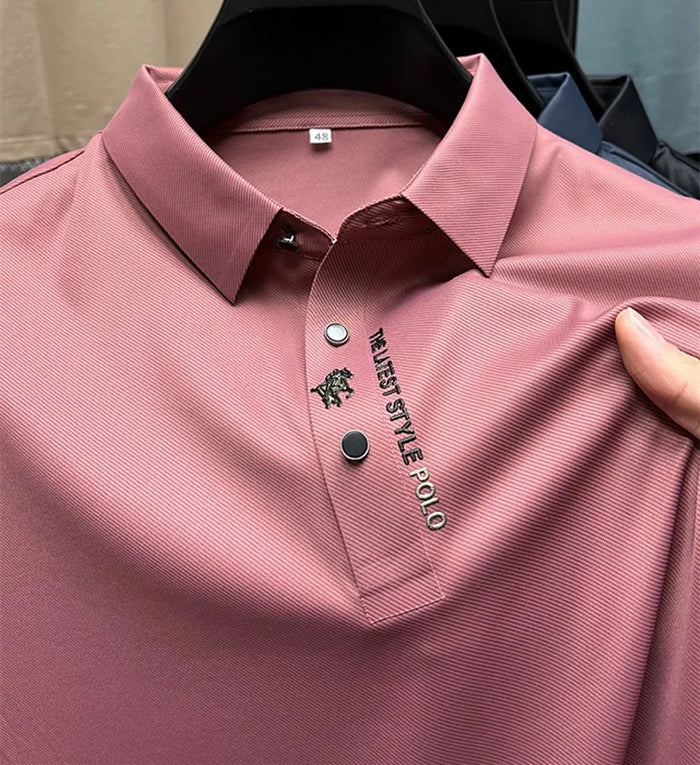 Polo shirt with muscular fit