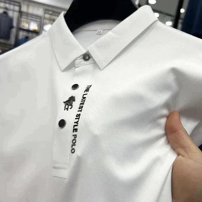 Polo shirt with muscular fit
