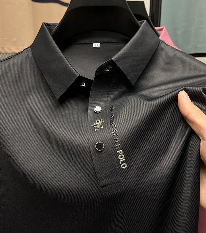 Polo shirt with muscular fit