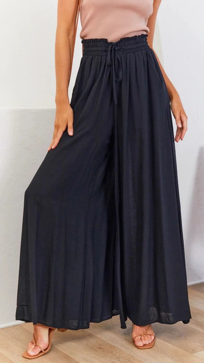 Flare Summer Pants Made Of Linen