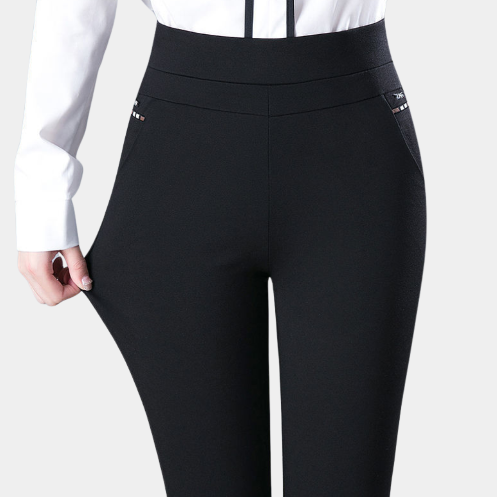 Stretch Pants for Women High Waist Pants for Elegant and Comfortable Looks