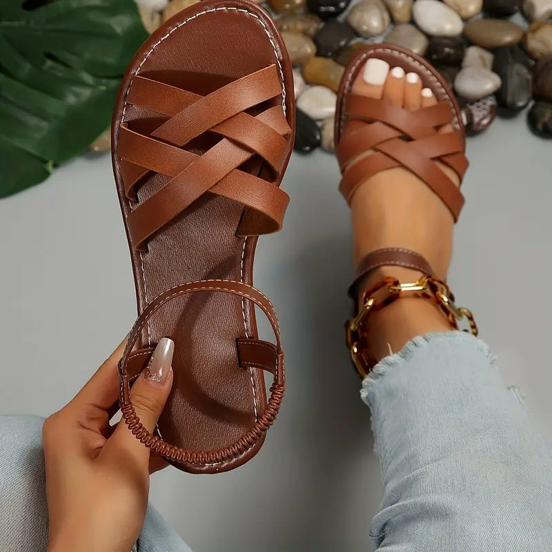 Braided Flat Sandals
