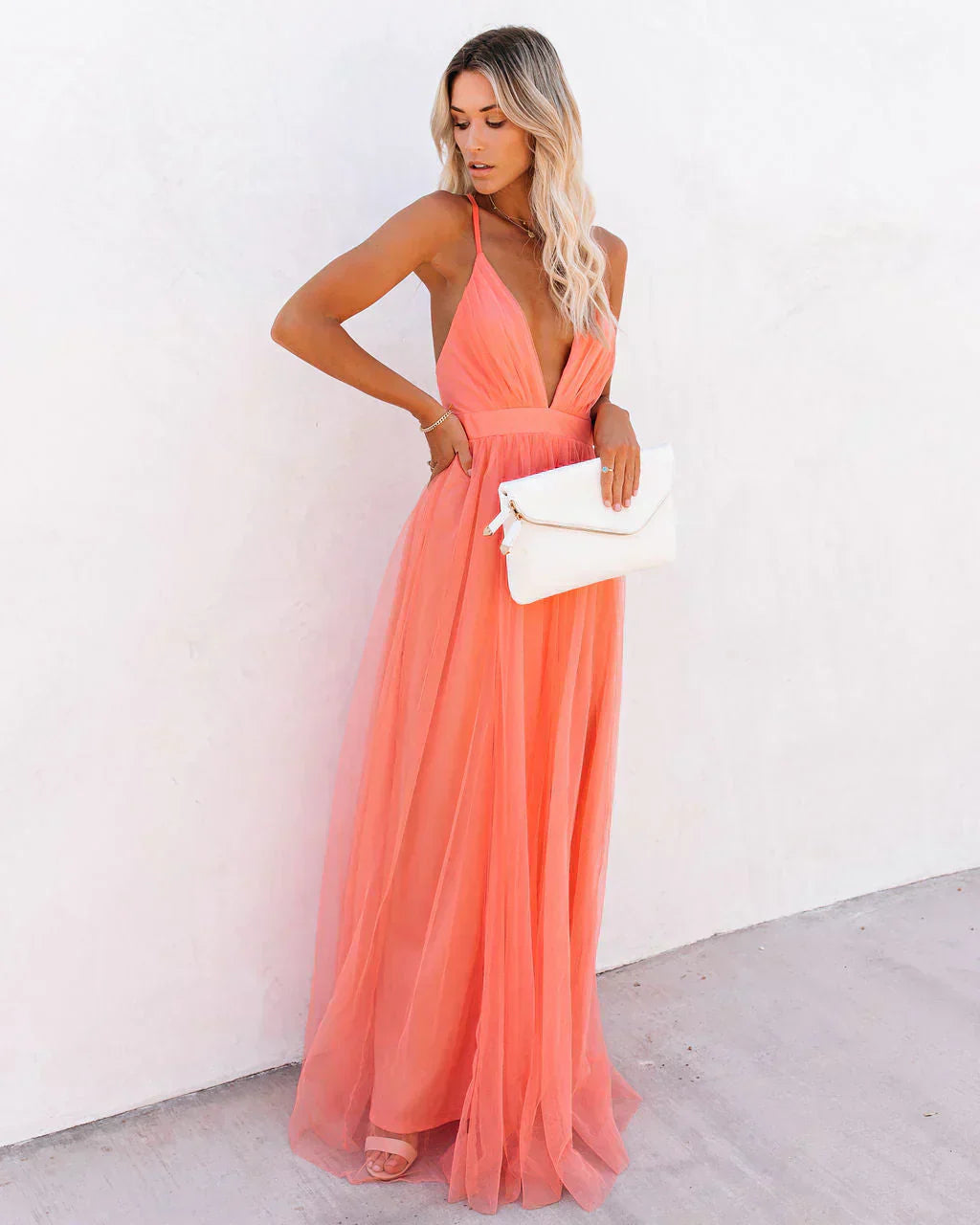 Elegant Orange Dress