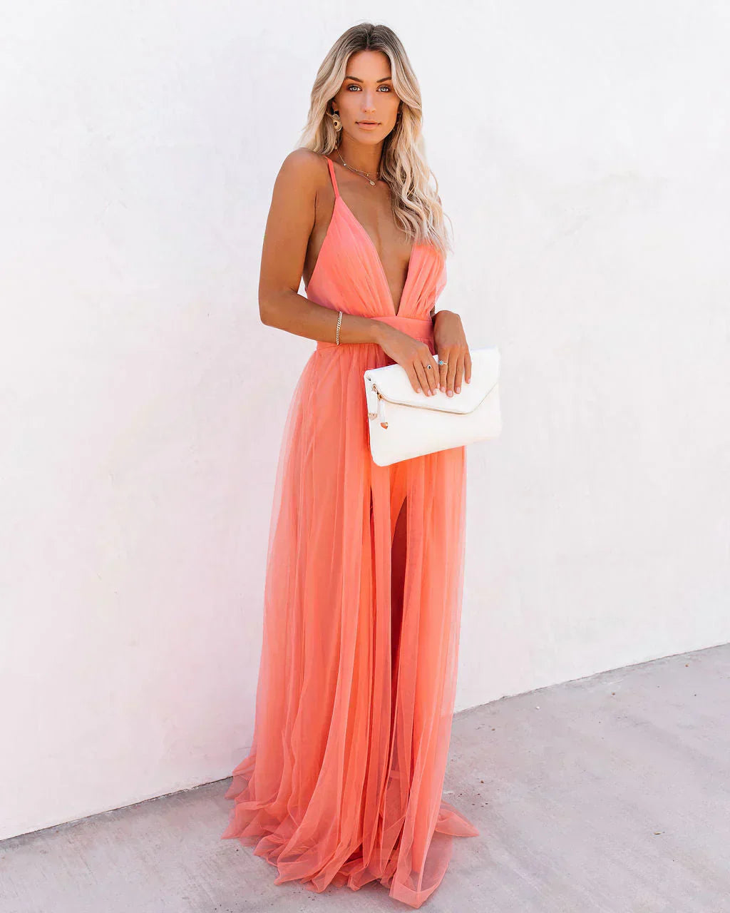 Elegant Orange Dress