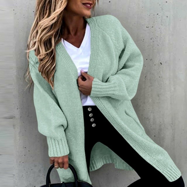 Long, Soft Women's Cardigan With a Casual Fit