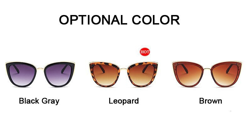 Cat Eye Retro Driving Round Metal Frame Sunglasses