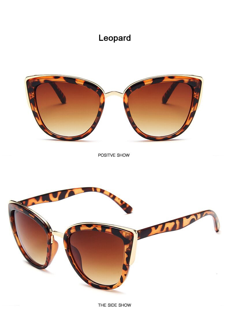 Cat Eye Retro Driving Round Metal Frame Sunglasses