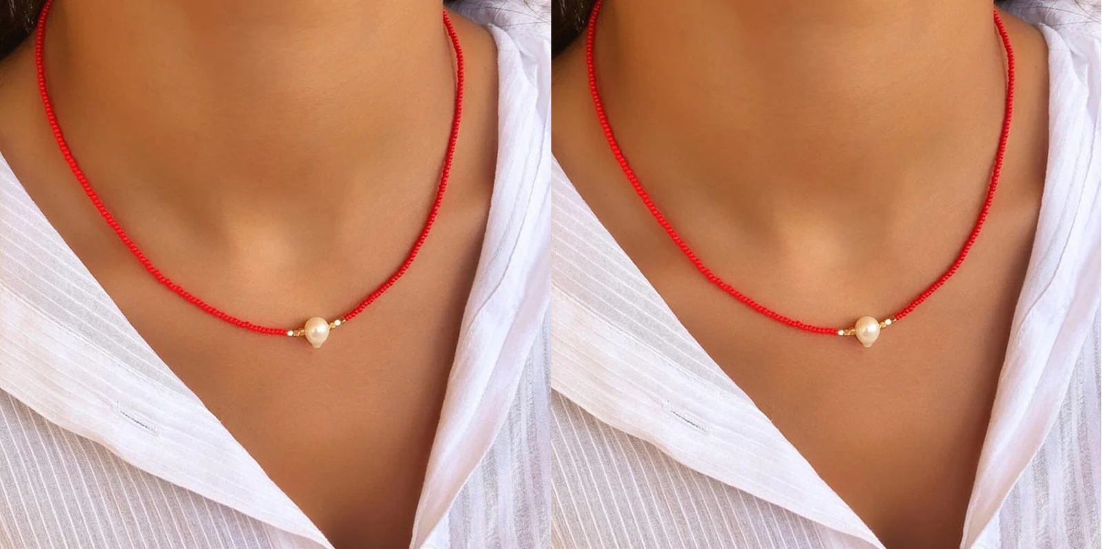 Necklace With Natural Pearls