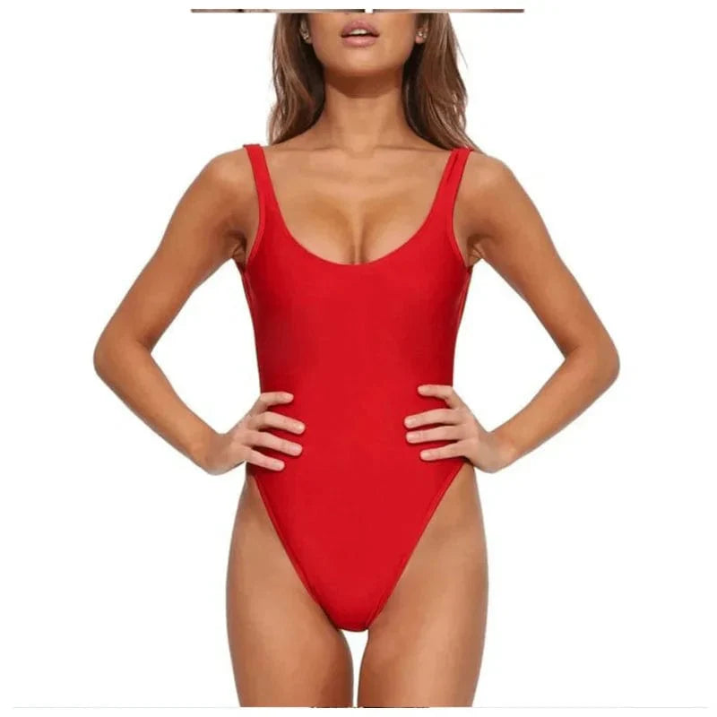Backless One-Piece Swimsuit