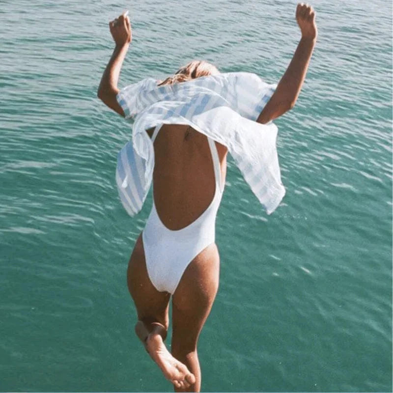 Backless One-Piece Swimsuit