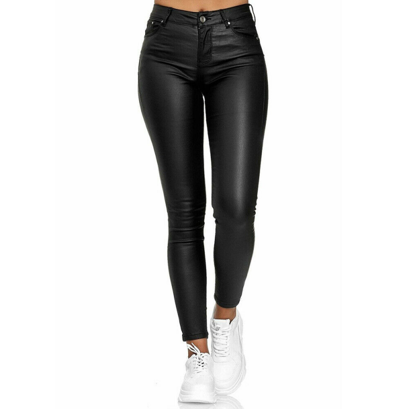 Long Leather Trousers