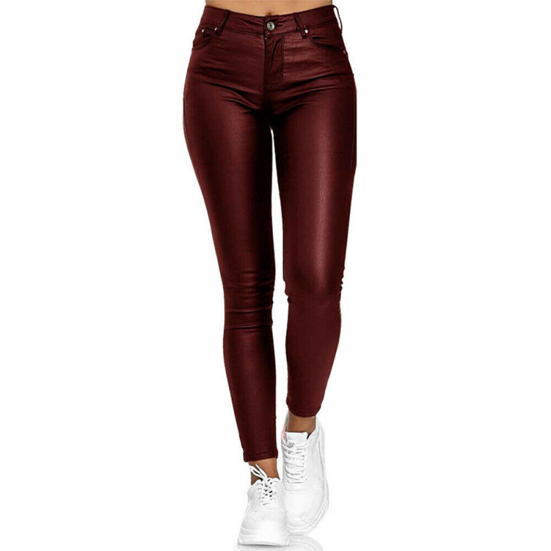 Long Leather Trousers