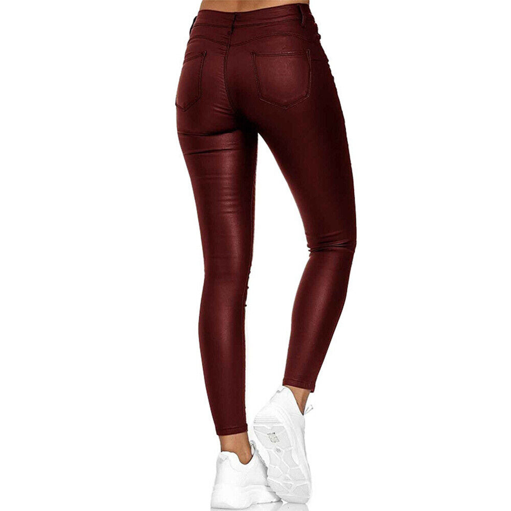 Long Leather Trousers