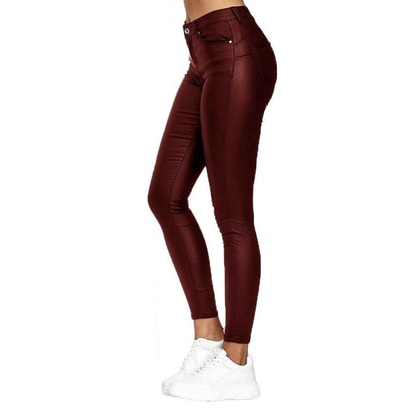 Long Leather Trousers
