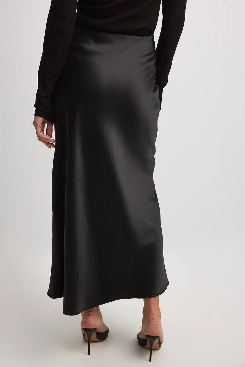 Satin Skirt With High Waist Anna