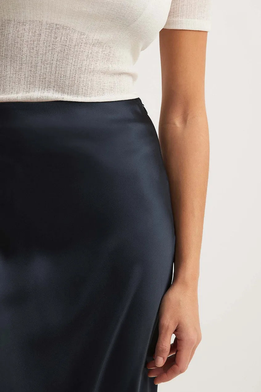 Satin Skirt With High Waist Anna