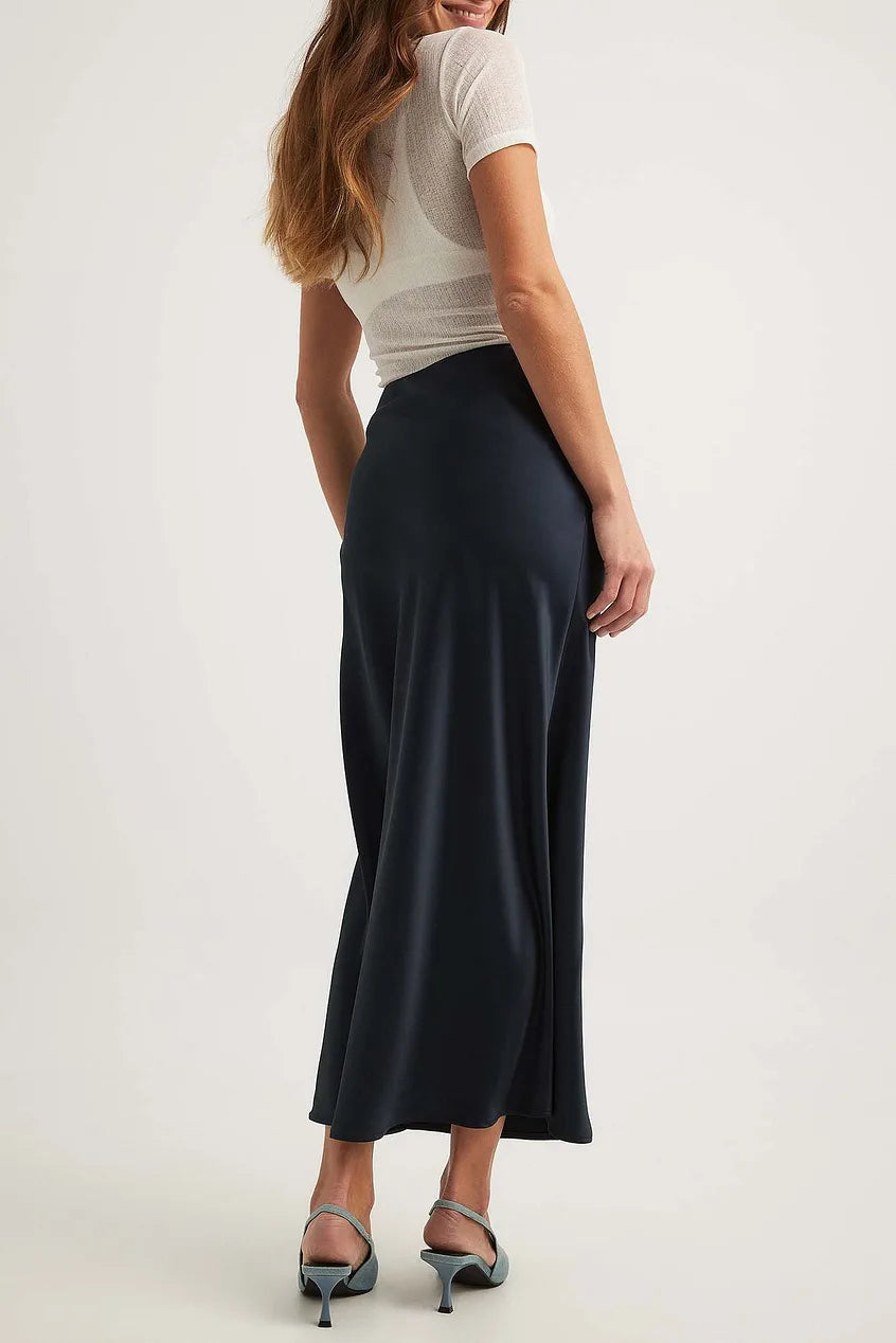 Satin Skirt With High Waist Anna