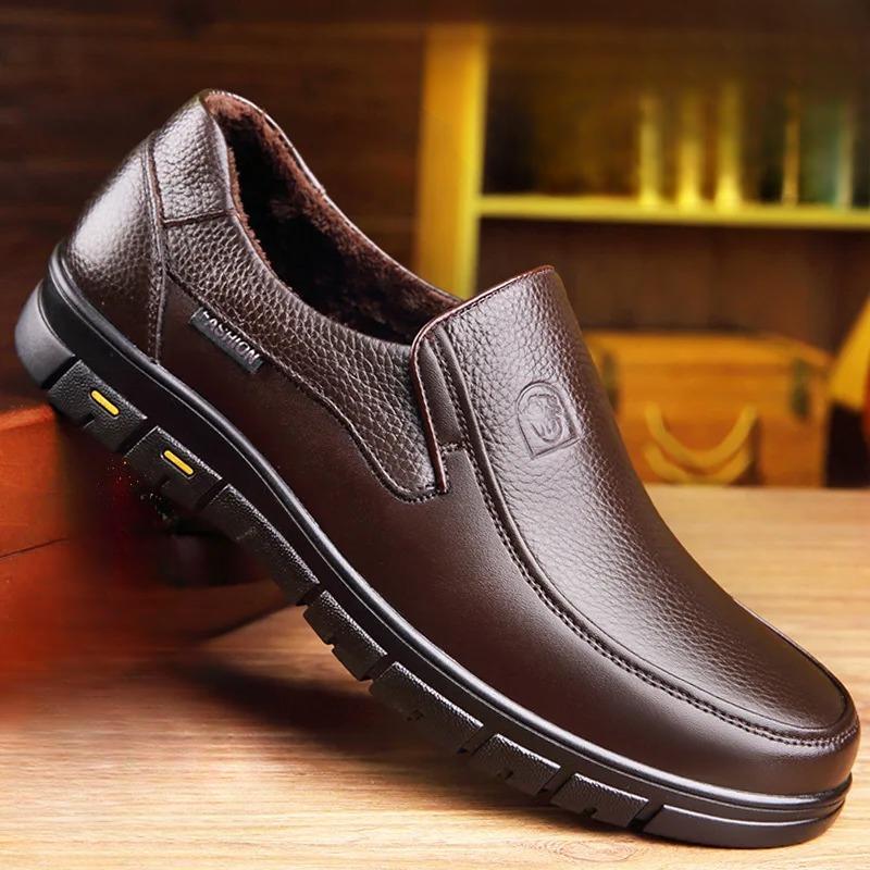 Men'S Casual Shoes Made Of Genuine Leather