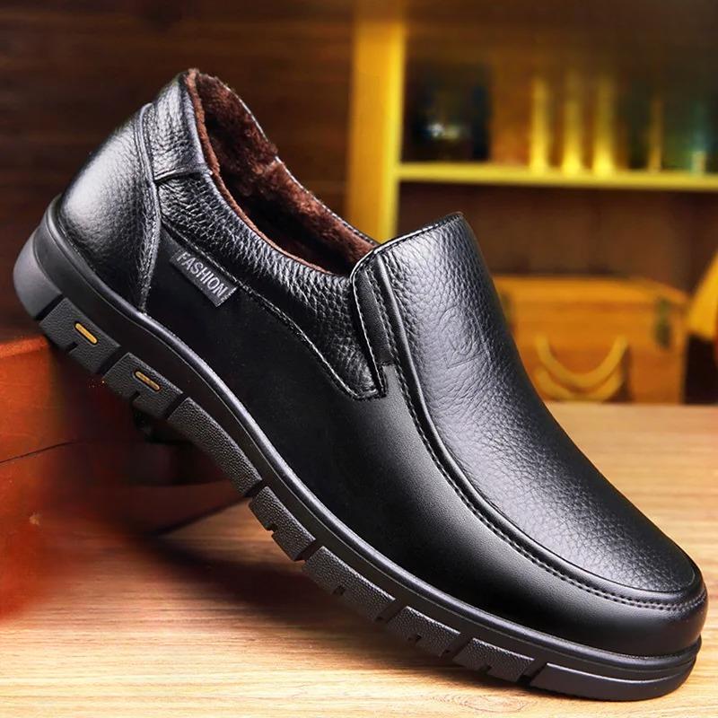 Men'S Casual Shoes Made Of Genuine Leather