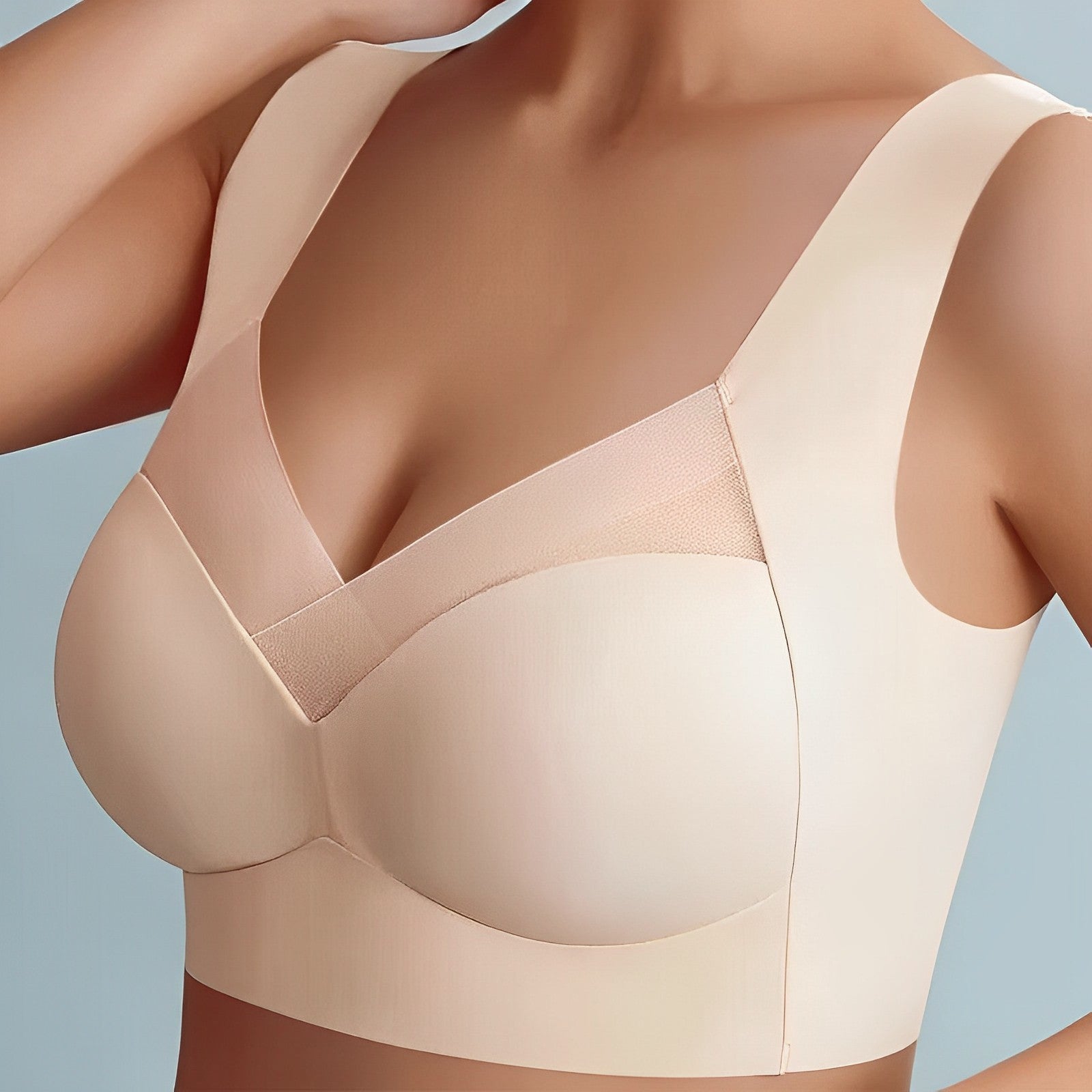 Seamless ergonomic women's bra top