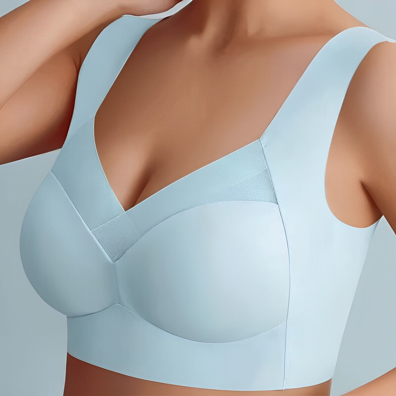 Seamless ergonomic women's bra top