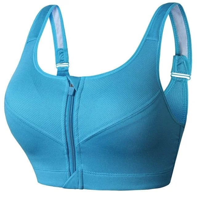 A Sports Bra in Large Sizes with Zipper Newly Formulated