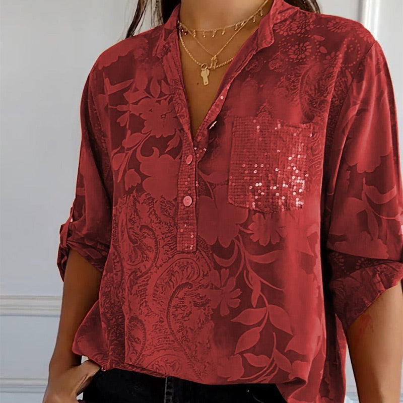 Elegant V-neck - Feminine and Stylish