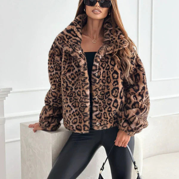 Lysse | Jacket With Soft Leopard Print For Women