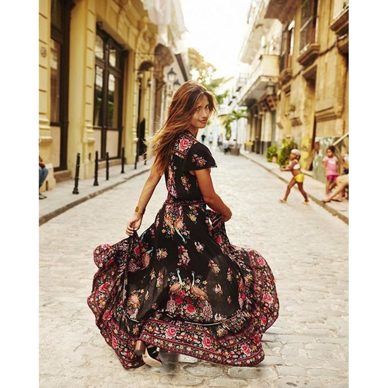 Maxi Dress in Spanish Style