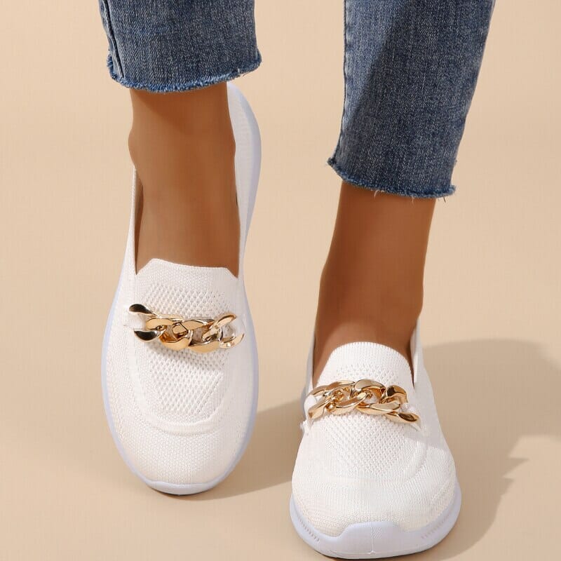 Lysse | Stylish Sneakers With Chain Detail