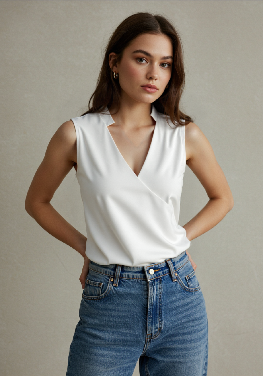 Elegant Sleeveless Solid Top