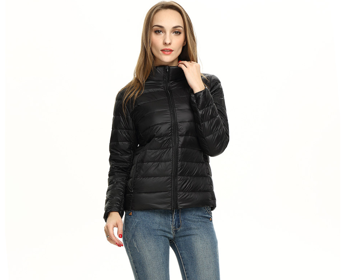 Light Down Jacket With Urban Elegance