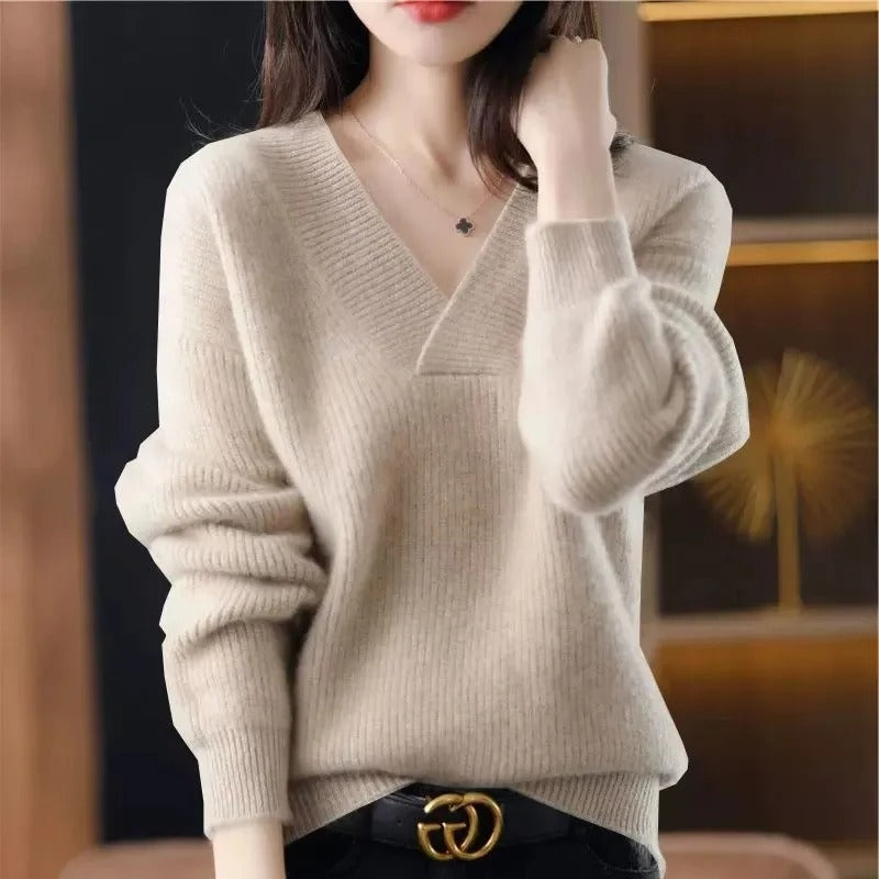 Lysse | Cashmere Sweater With V-Neck For Women