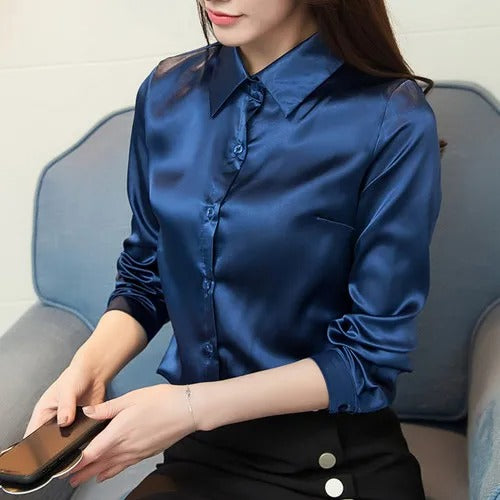 Lysse | Elegant blouse made of silk satin