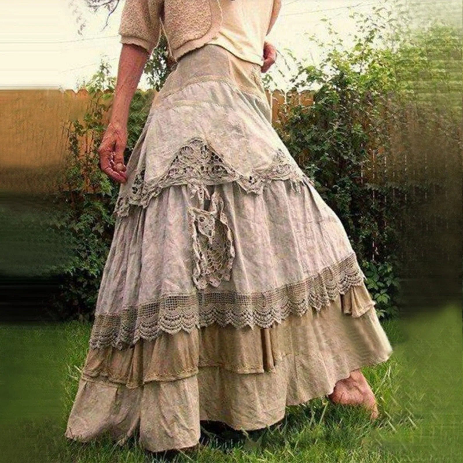 Lace Boho Skirt