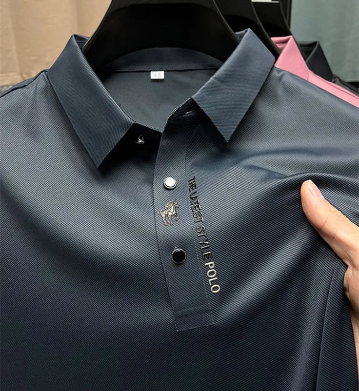 Polo shirt with muscular fit