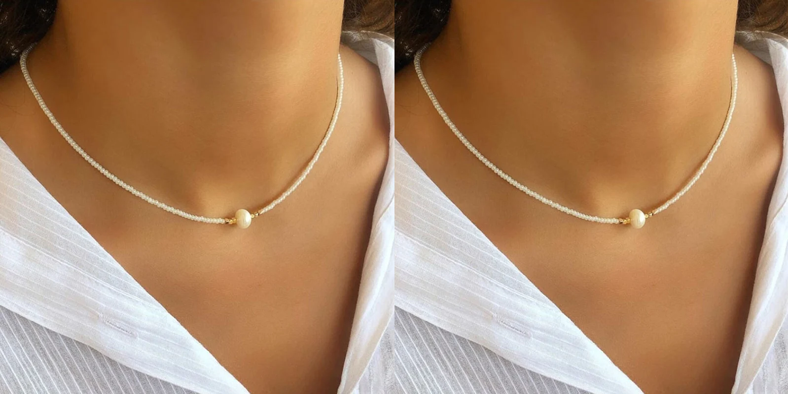Necklace With Natural Pearls