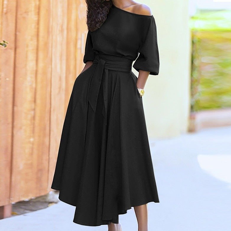 A-Line Dress With Tie