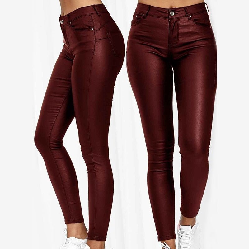 Long Leather Trousers