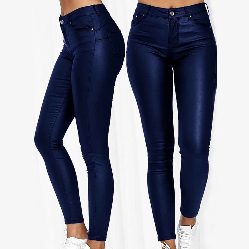 Long Leather Trousers